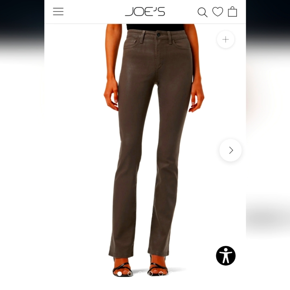 Joe's Jeans High Rise Coated Denim Jeans